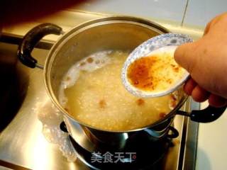 荷叶桂圆莲子桂花粥的做法步骤：4