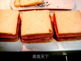 奶香白土司三明治的做法步骤：3