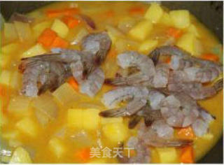 虾仁咖哩饭的做法步骤：7