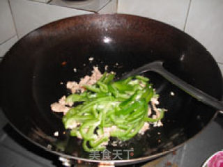 黄豆酱甜椒扁豆角炒肉的做法步骤：3