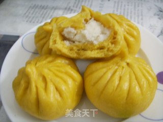 南瓜杏仁包的做法步骤：2