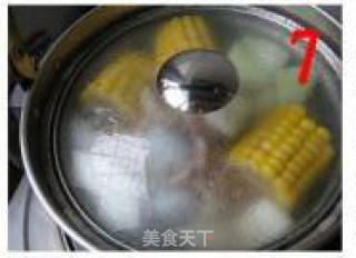 冬瓜大骨玉米煲的做法步骤：3