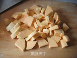 荷叶红薯绿豆沙的做法步骤：4