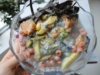 鸡茸什锦煲的做法步骤：2