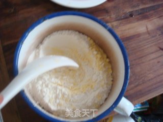 醇香玉米牛奶饼的做法步骤：2