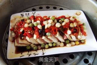 剁椒火腿豆腐的做法步骤：7