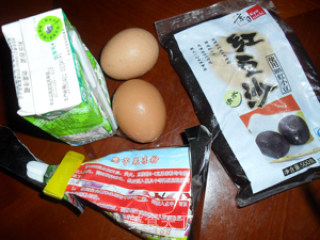 红豆沙牛奶冻糕的做法步骤：2