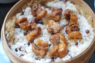 排骨红豆糯米饭的做法步骤：6