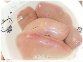 老干妈炒腰花的做法步骤：2