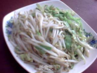 银芽肉丝绘薯粉签的做法步骤：2