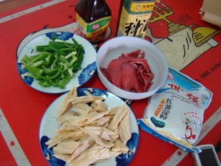 腐竹牛肉滑片的做法步骤：3