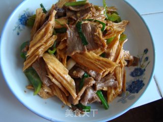 腐竹牛肉滑片的做法步骤：3
