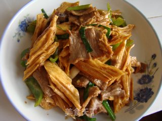 腐竹牛肉滑片的做法步骤：3