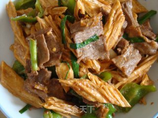 腐竹牛肉滑片的做法步骤：3