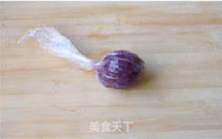 紫薯茶巾绞的做法步骤：3