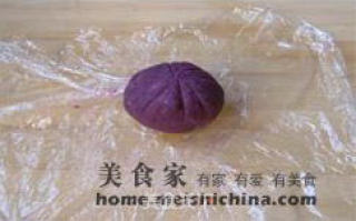 紫薯茶巾绞的做法步骤：3