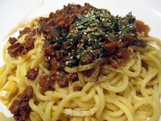 懒人烧酱干面的做法步骤：2