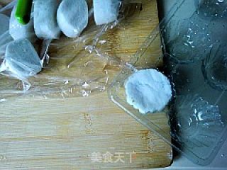 白玉绿豆糕的做法步骤：2