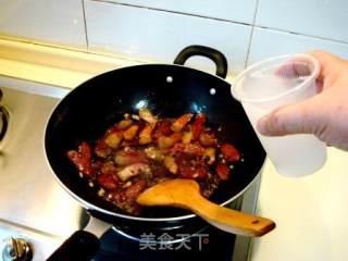 杭椒豆豉炒腊味的做法步骤：3