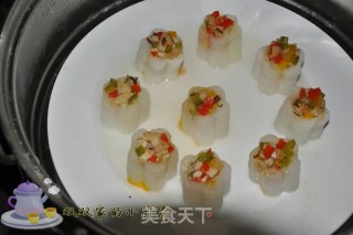 花心思的减肥食谱——五彩冬瓜盅的做法步骤：2