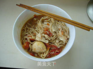 童年的味道——西红柿鸡蛋混汤面的做法步骤：2