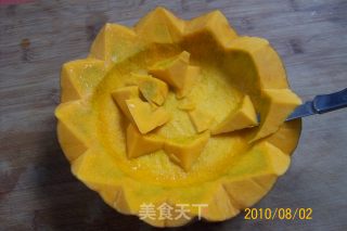 南瓜年糕八宝莲的做法步骤：7