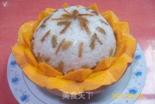 南瓜年糕八宝莲的做法步骤：7