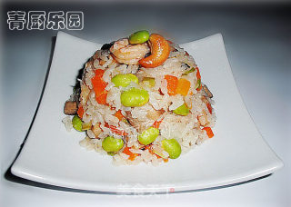 营养养生香饭系列二——什锦毛豆香饭的做法步骤：9