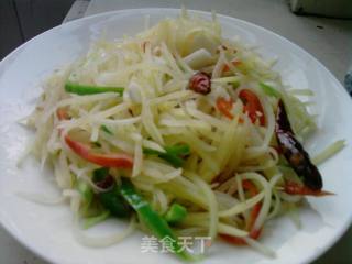 酸辣土豆丝的做法步骤：3