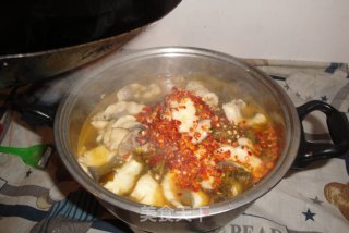 我制作的酸菜鱼的做法步骤：2