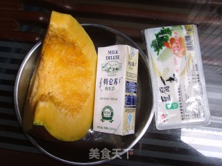 奶香南瓜豆腐羹的做法步骤：3
