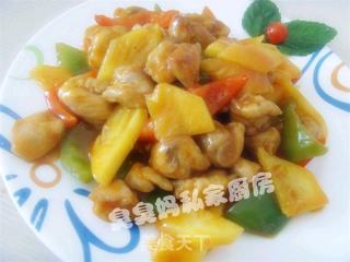 香菠咕噜肉的做法步骤：2