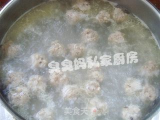 银牙丸子汤的做法步骤：3