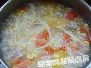 银牙丸子汤的做法步骤：3