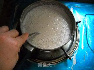 黑豆渣糯米丸&黑豆浆黑芝麻糊的做法步骤：2