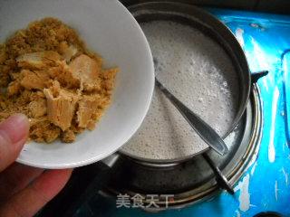 黑豆渣糯米丸&黑豆浆黑芝麻糊的做法步骤：2