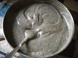 黑豆渣糯米丸&黑豆浆黑芝麻糊的做法步骤：2