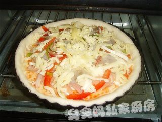 鲜虾披萨的做法步骤：4