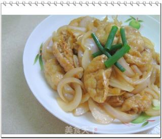 洋葱炒豆卜的做法步骤：2