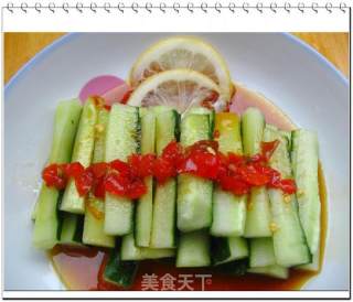 柠汁青瓜的做法步骤：2