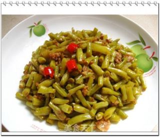 肉末酸豆角的做法步骤：2