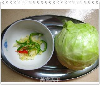 醋溜包心菜的做法步骤：2