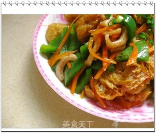 杂锦炒肉丝的做法步骤：2