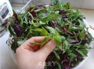苋菜粑粑的做法步骤：2
