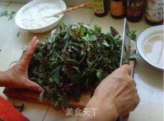 苋菜粑粑的做法步骤：2
