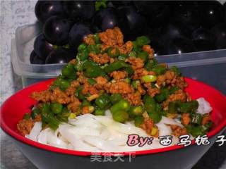肉末豇豆面的做法步骤：5