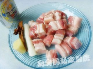 酒香五花肉的做法步骤：3