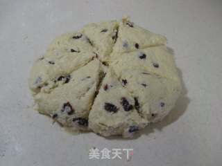 英式茶点--蔓越莓司康--Cranberry Scones的做法步骤：2