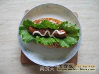热狗面包的做法步骤：2