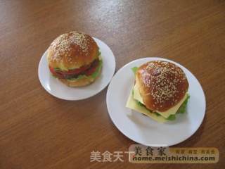 汉堡包的做法步骤：4